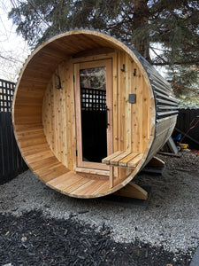 Eight Foot Sauna with Porch