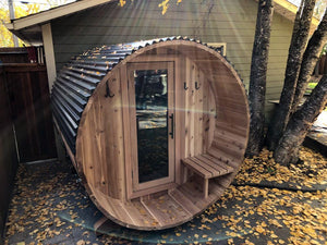 Six Foot Sauna with Porch