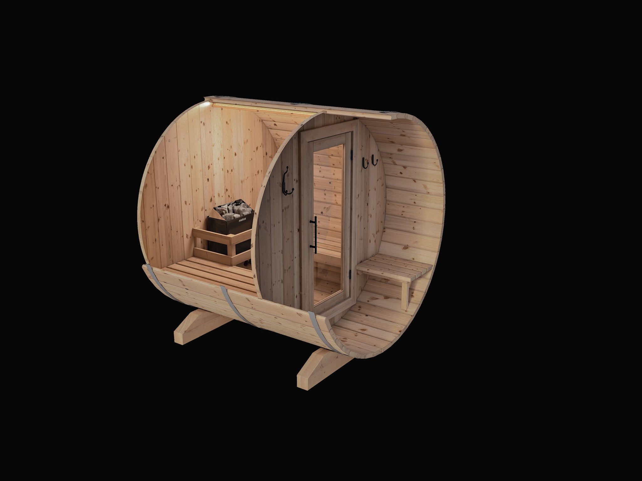 Four Foot Sauna with Porch